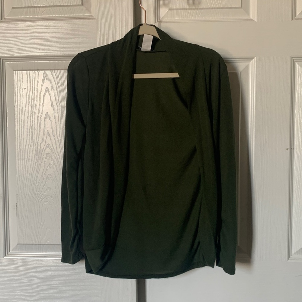 Forest green cardigan